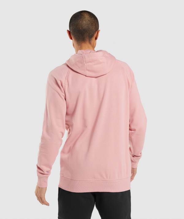 Panske Mikiny S Kapucňou Gymshark Central Ruzove | OD8420765